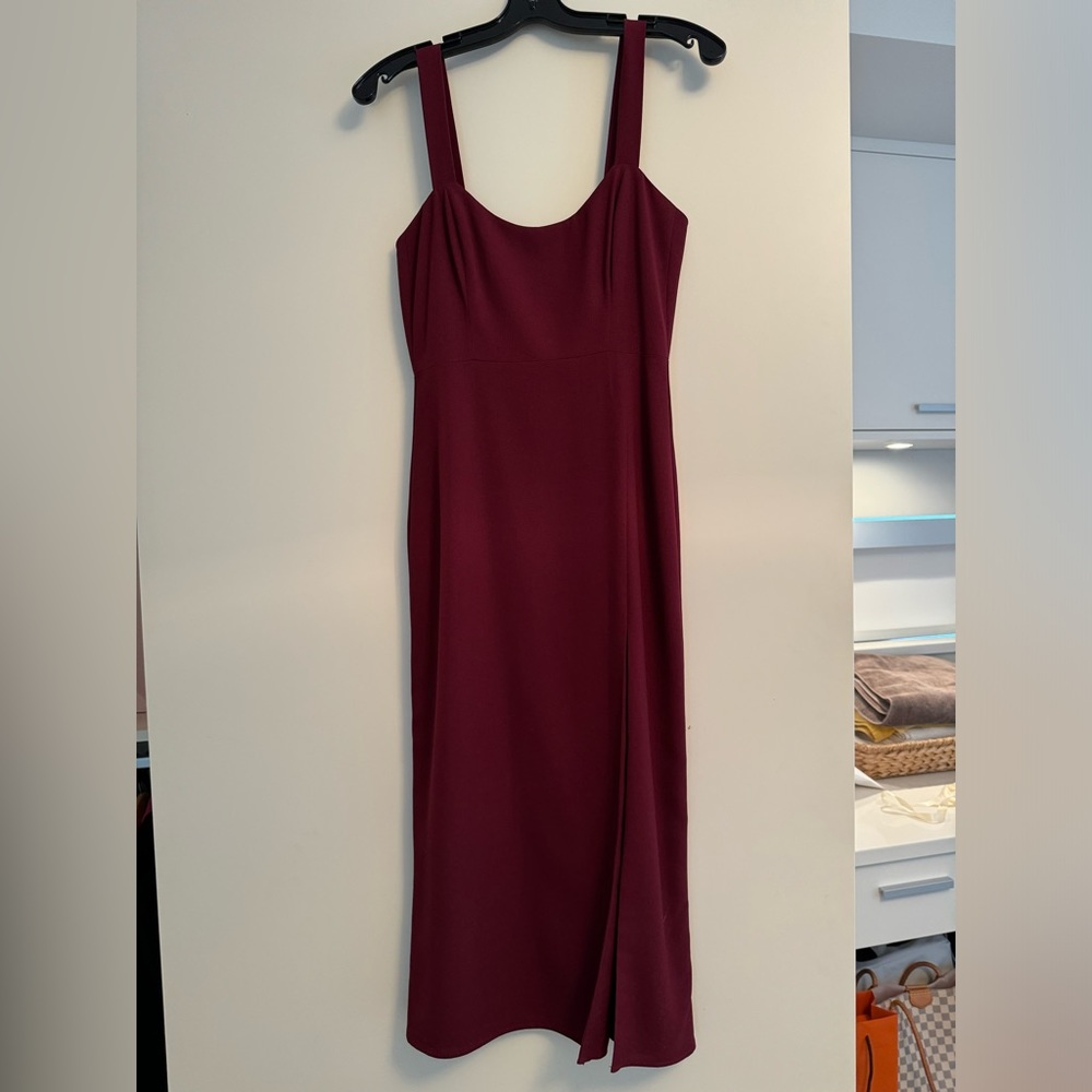 Park and 5th Hastings Dress NWT burgundy size Small